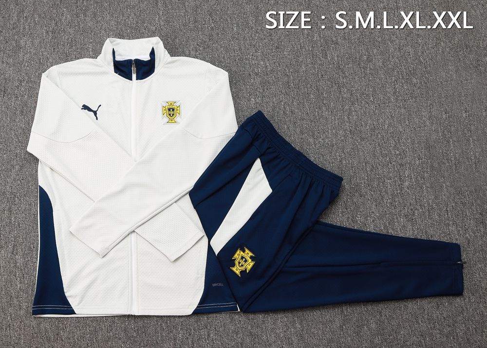 Portugal 25/26 White Navy Jacket Kit Foto 2