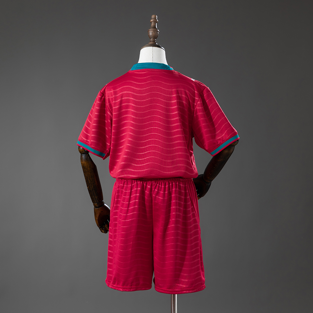 Portugal 2026 Home Kids Kit Jersey Foto 2