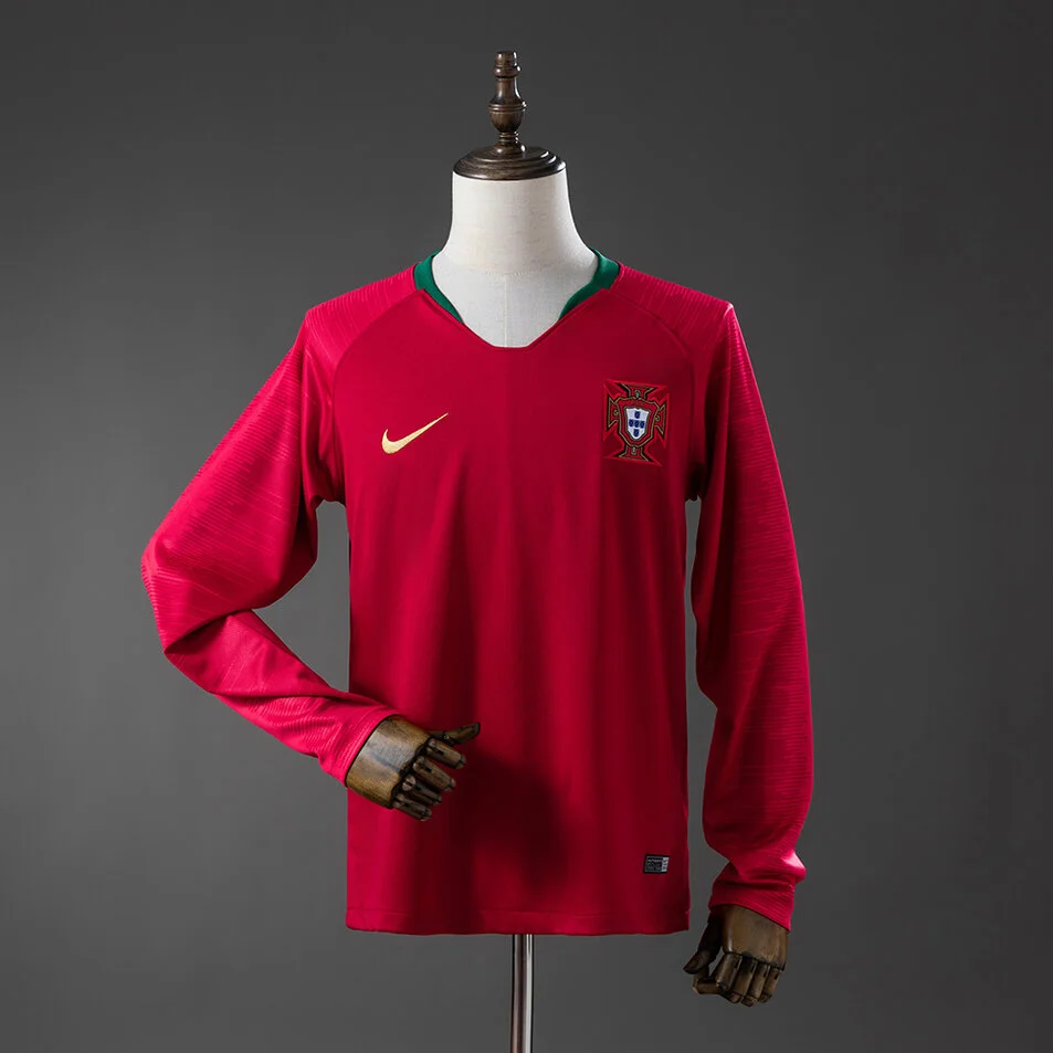Portugal 2018 Home Long Sleeve Retro Jersey
