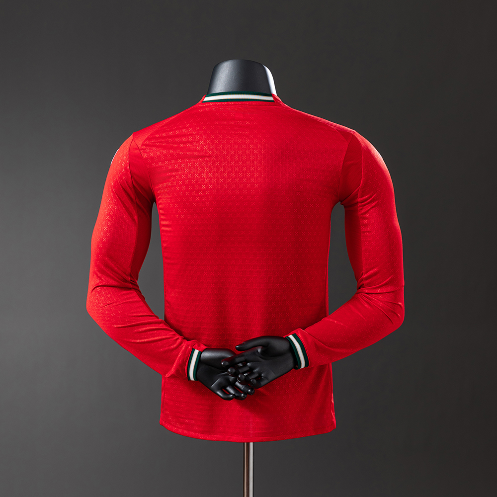 Portugal 2025 Home Long Sleeve Player Version Jersey Foto 2