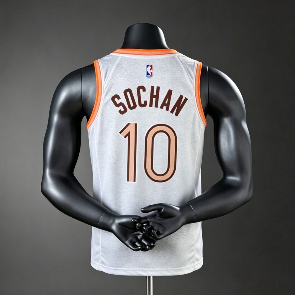 San Antonio Spurs Association Edition Sochan #10 NBA Jersey Silk Version Foto 2
