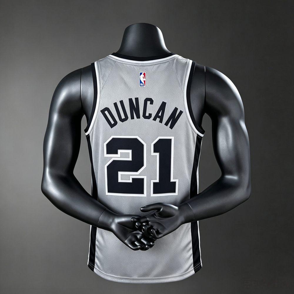 San Antonio Spurs Classic Edition Duncan #21 NBA Jersey Silk Version Foto 2