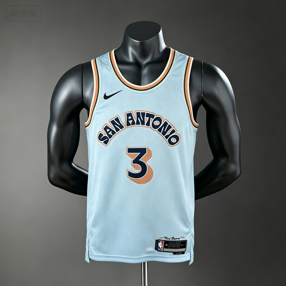 San Antonio Spurs City Edition Paul #3 NBA Jersey Silk Version