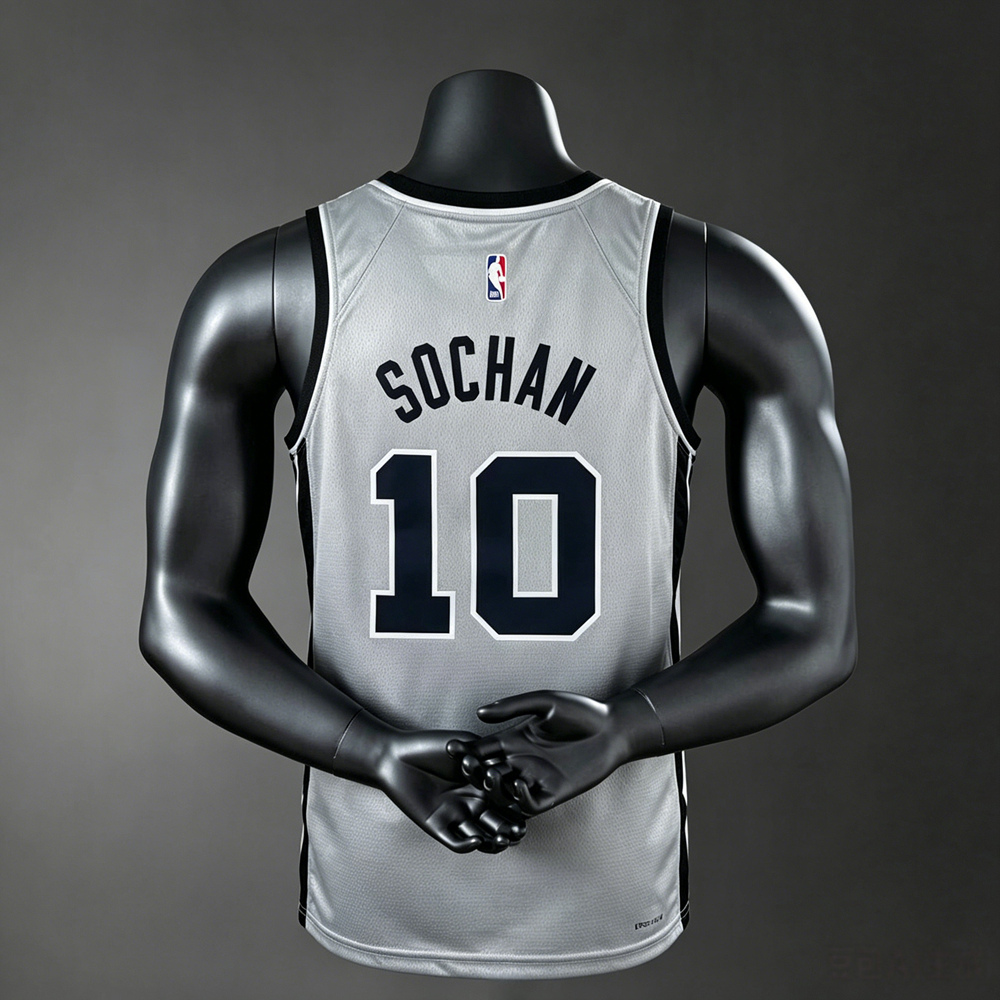 San Antonio Spurs Statement Edition Sochan #10 NBA Jersey Silk Version Foto 2