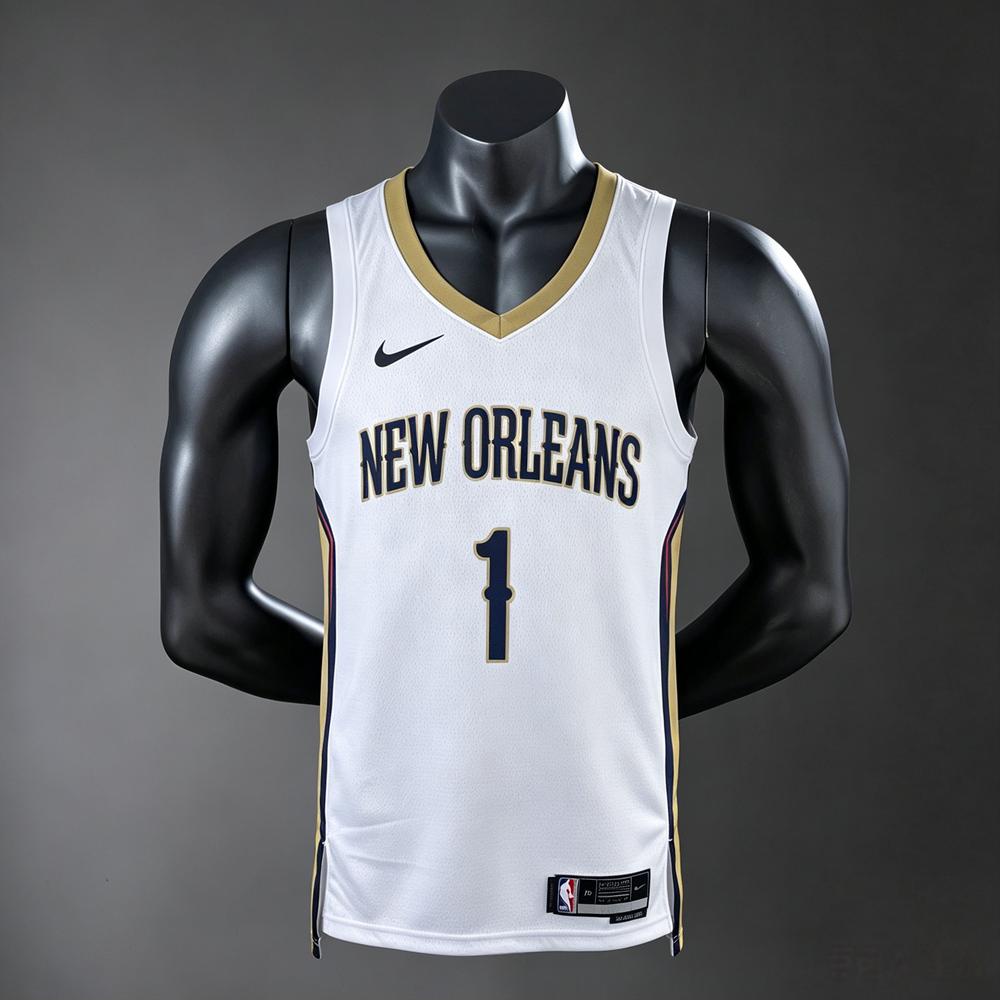 New Orleans Pelicans City Edition Williamson #1 NBA Jersey Silk Version