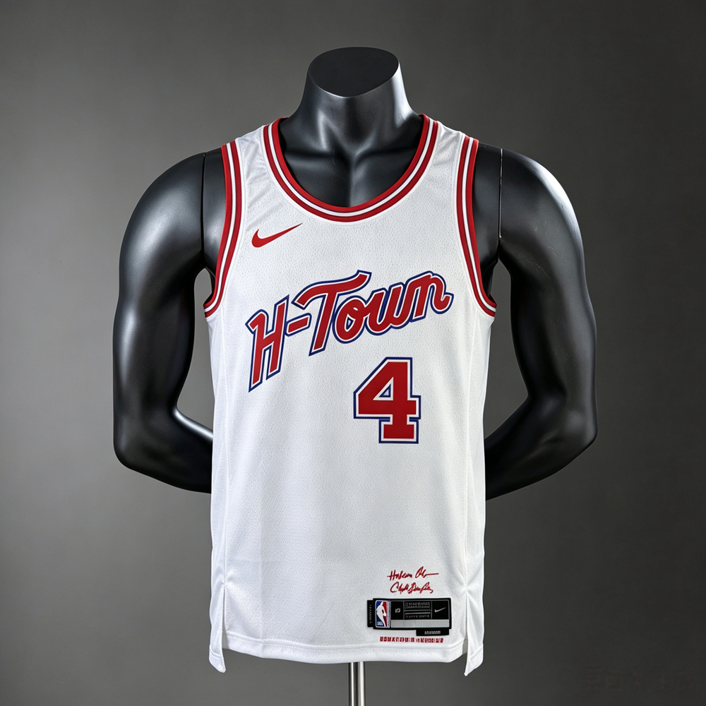 Houston Rockets  Classic Edition Green #4 NBA Jersey Silk Version