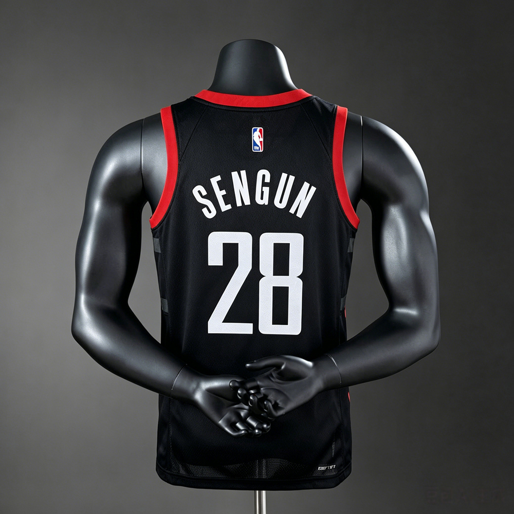 Houston Rockets Statement Edition Sengun #28 NBA Jersey Silk Version Foto 2