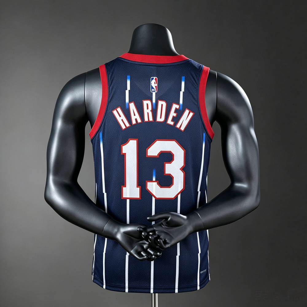Houston Rockets City Edition Harden #13 NBA Jersey Silk Version Foto 2