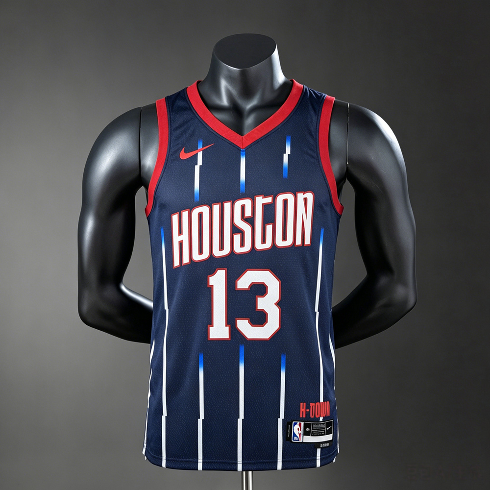 Houston Rockets City Edition Harden #13 NBA Jersey Silk Version