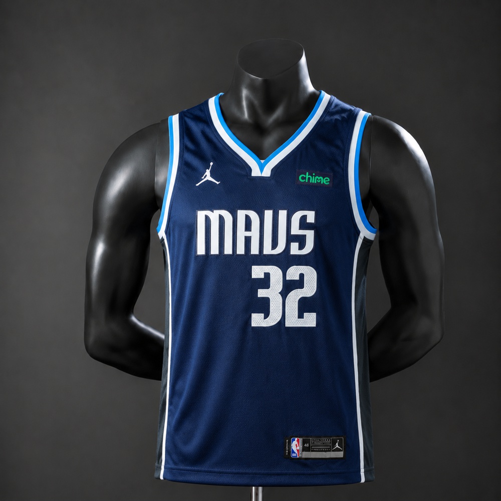Dallas Mavericks City Edition Flagg #32 NBA Jersey Embroidered Version