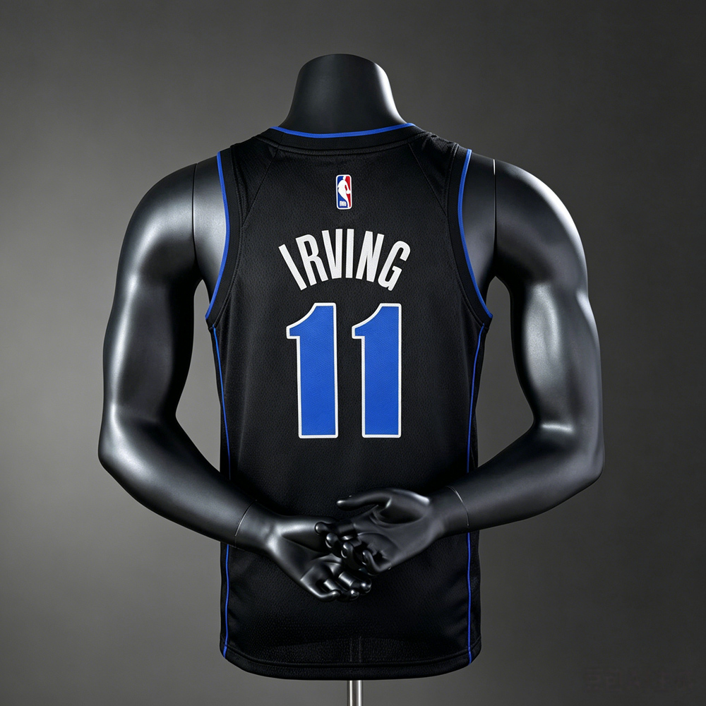 Dallas Mavericks City Edition Irving #11 NBA Jersey Silk Version Foto 2