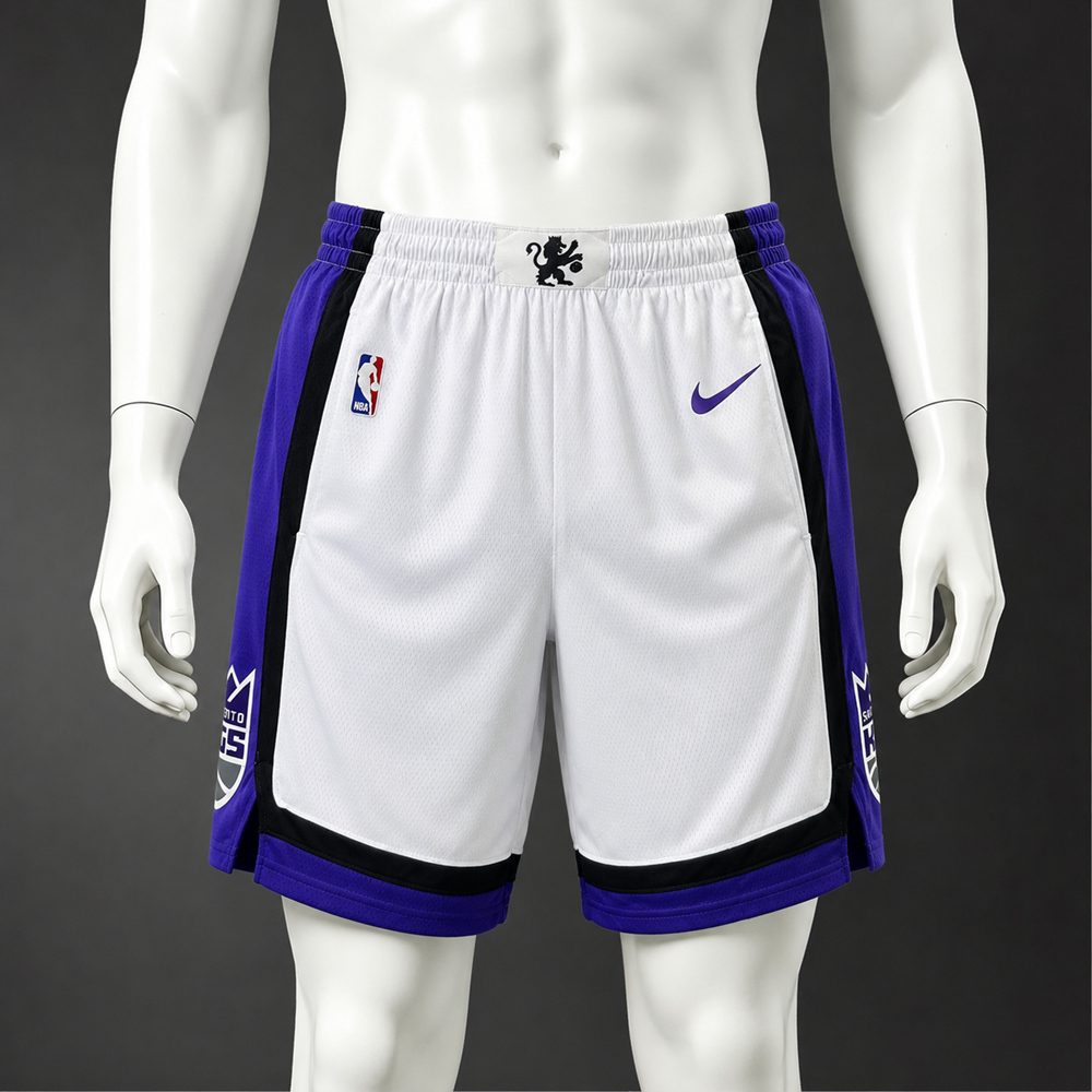 Sacramento Kings Classic Edition Basketball NBA Shorts Silk Version
