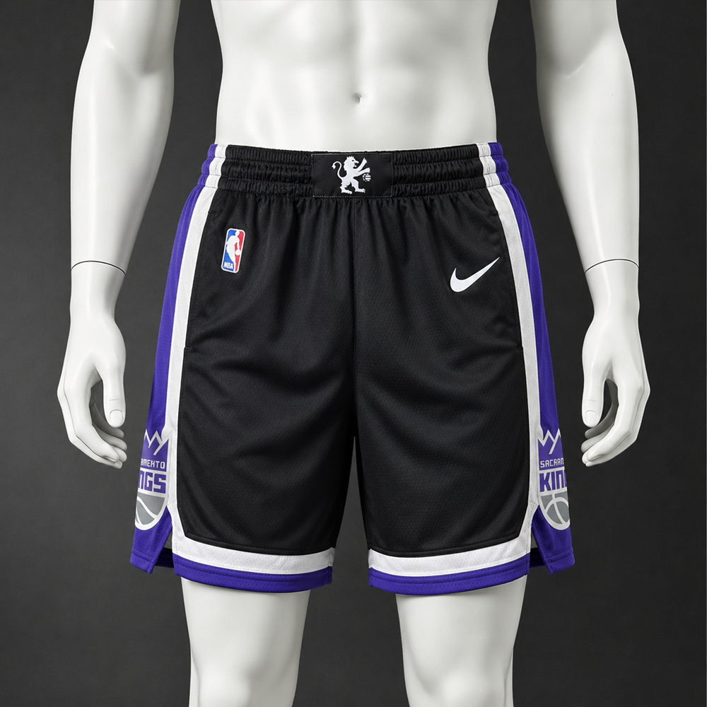 Sacramento Kings City Edition Basketball NBA Shorts Silk Version