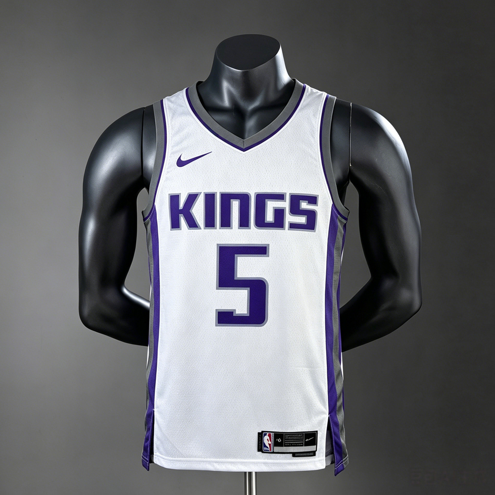 Sacramento Kings City Edition Fox #5 NBA Jersey Silk Version
