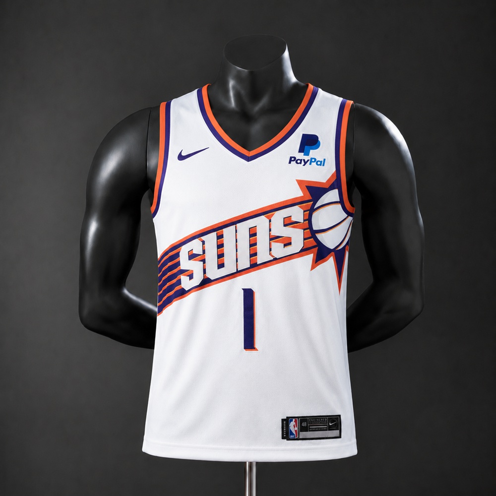 Phoenix Suns Classic Edition Devin Booker #1 NBA Jersey Embroidered Version