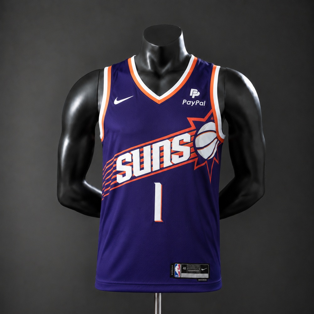 Phoenix Suns City Edition Devin Booker #1 NBA Jersey Embroidered Version