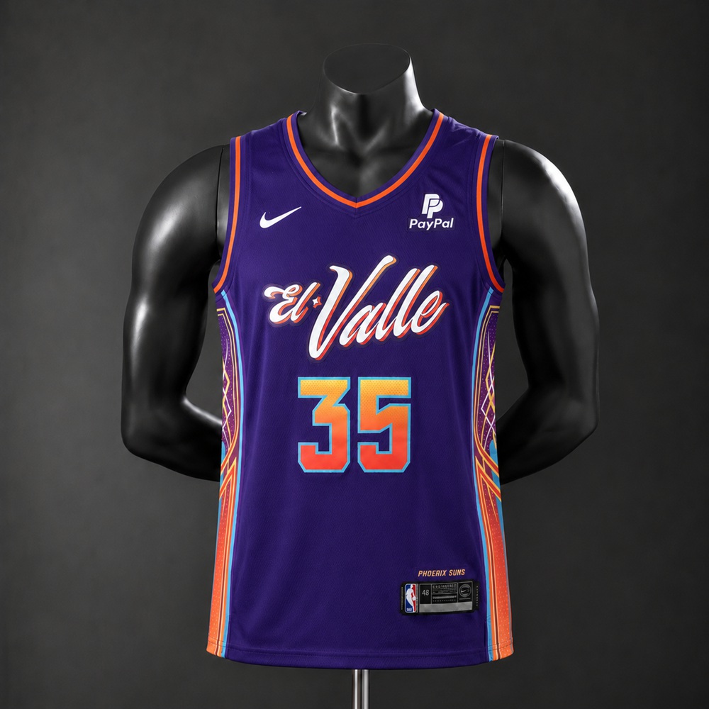 Phoenix Suns City Edition Durant #35 NBA Jersey Embroidered Version