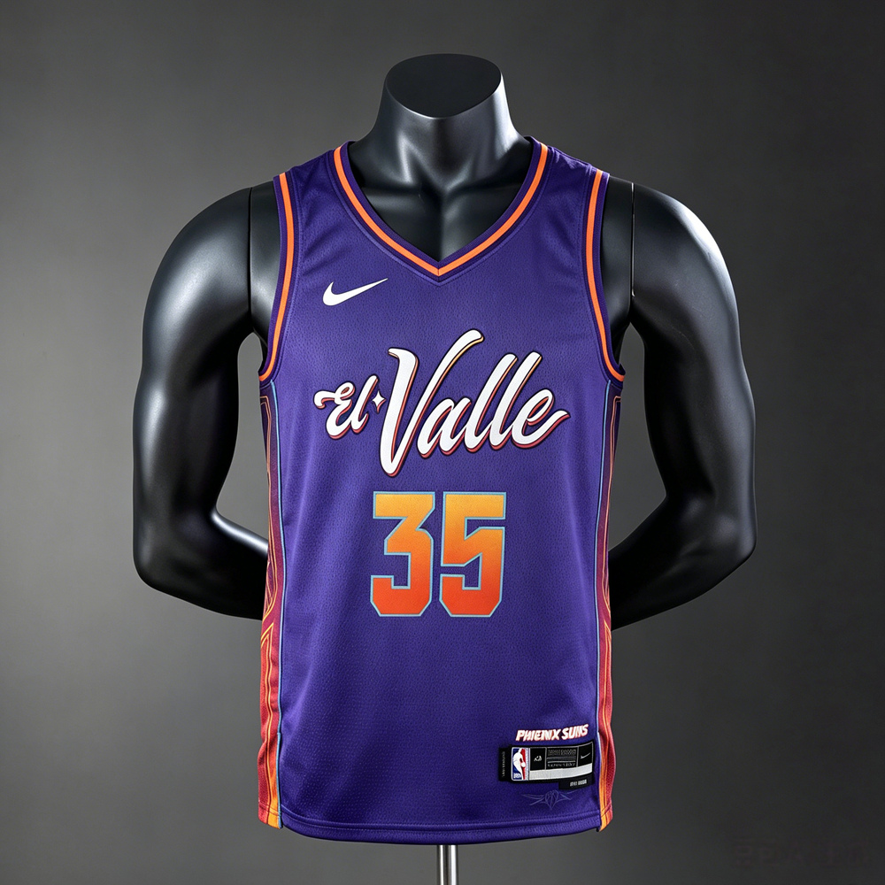 Phoenix Suns City Edition Kevin Durant #35 NBA Jersey Silk Version