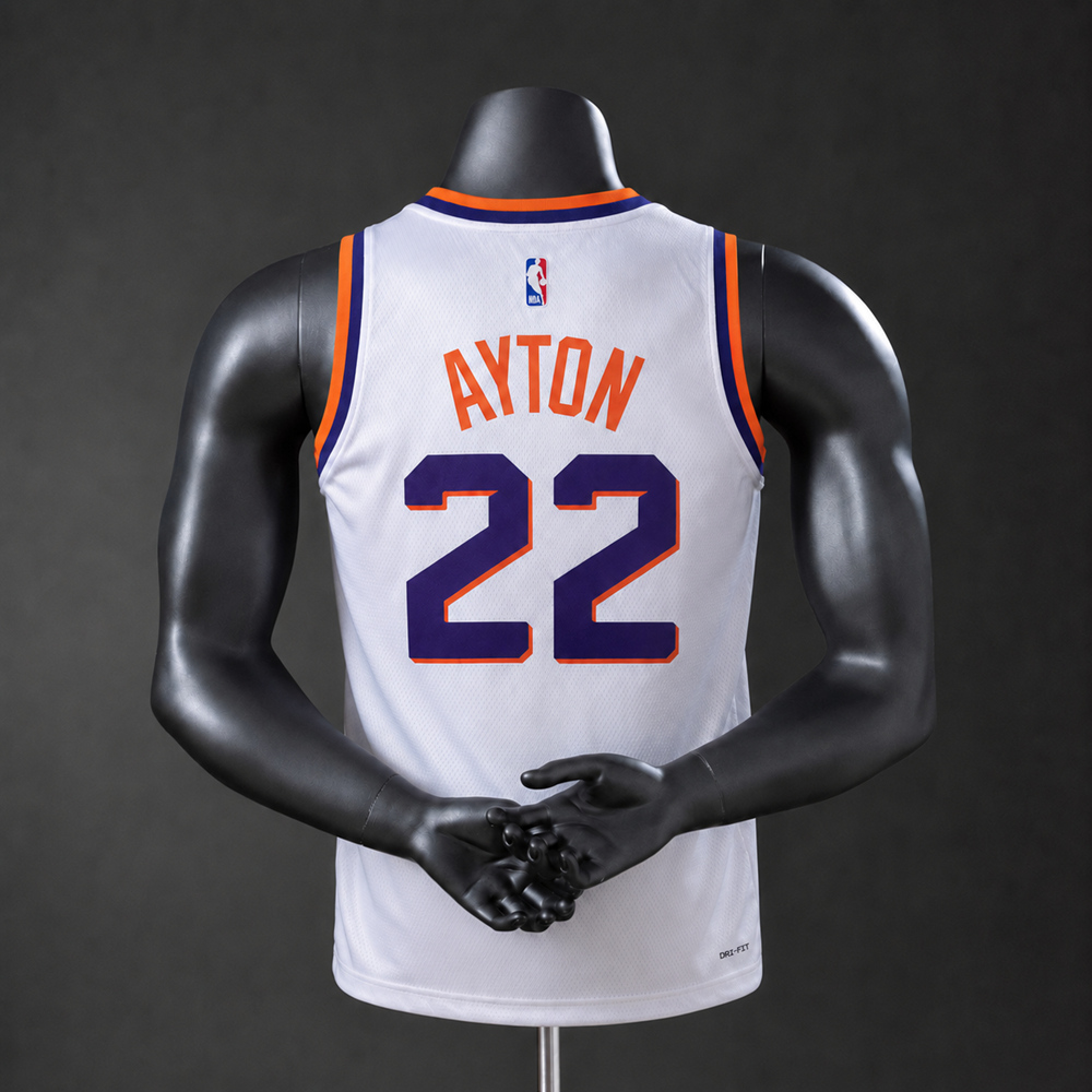 Phoenix Suns Association Edition Ayton #22 NBA Jersey Silk Version Foto 2