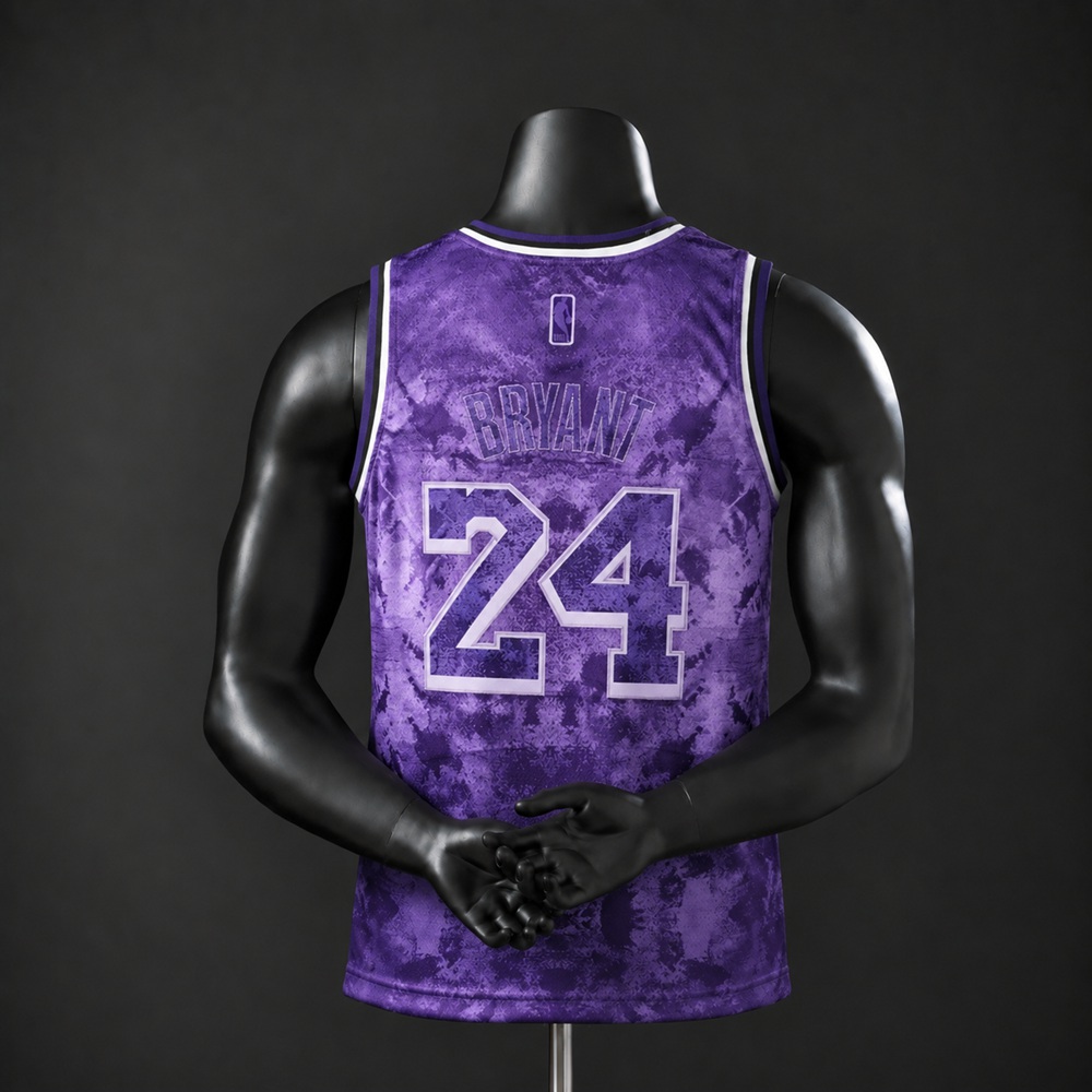 Los Angeles Lakers City Edition Bryant #24 NBA Jersey Embroidered Version Foto 2
