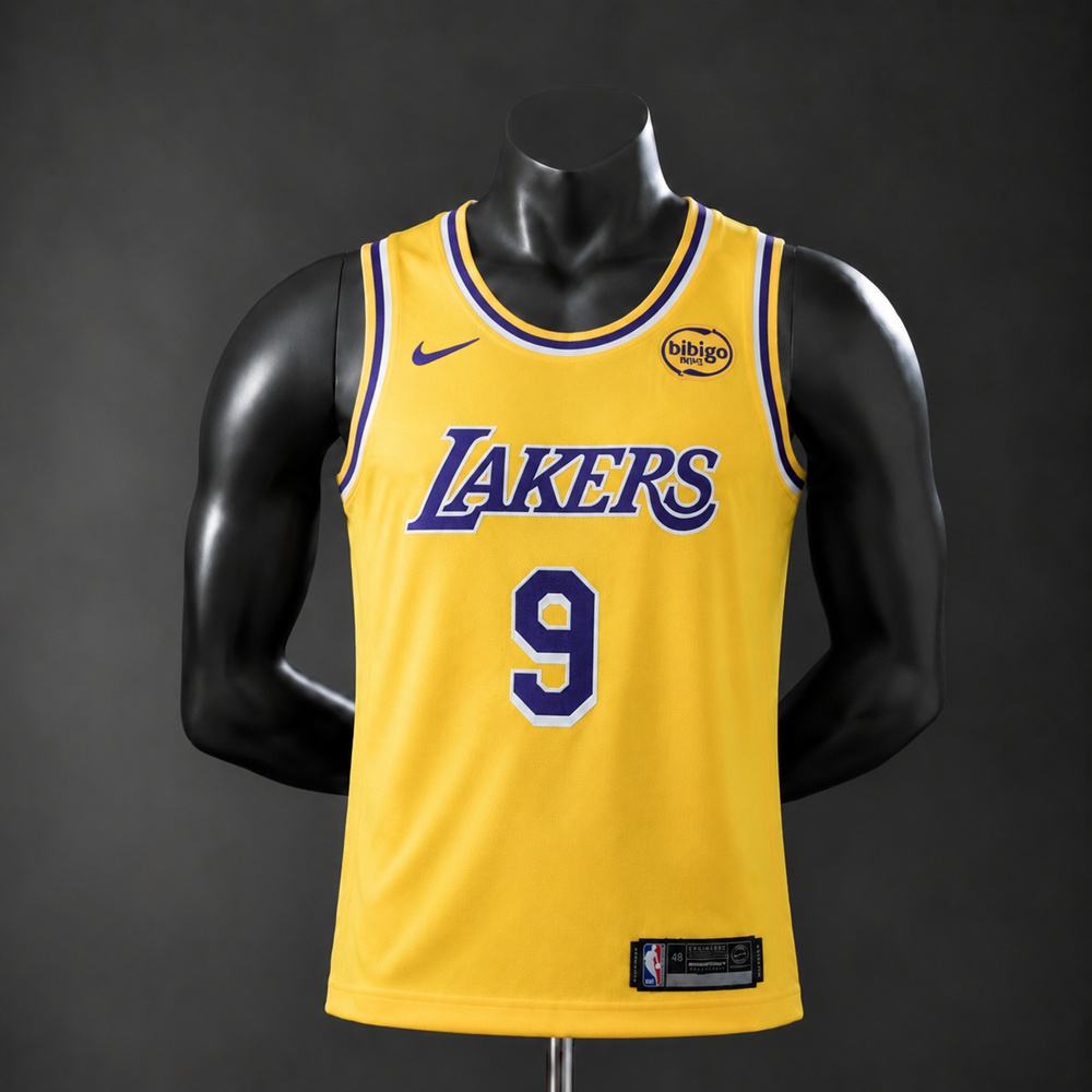 Los Angeles Lakers City Edition LeBron James Jr. #9 NBA Jersey Embroidered Version