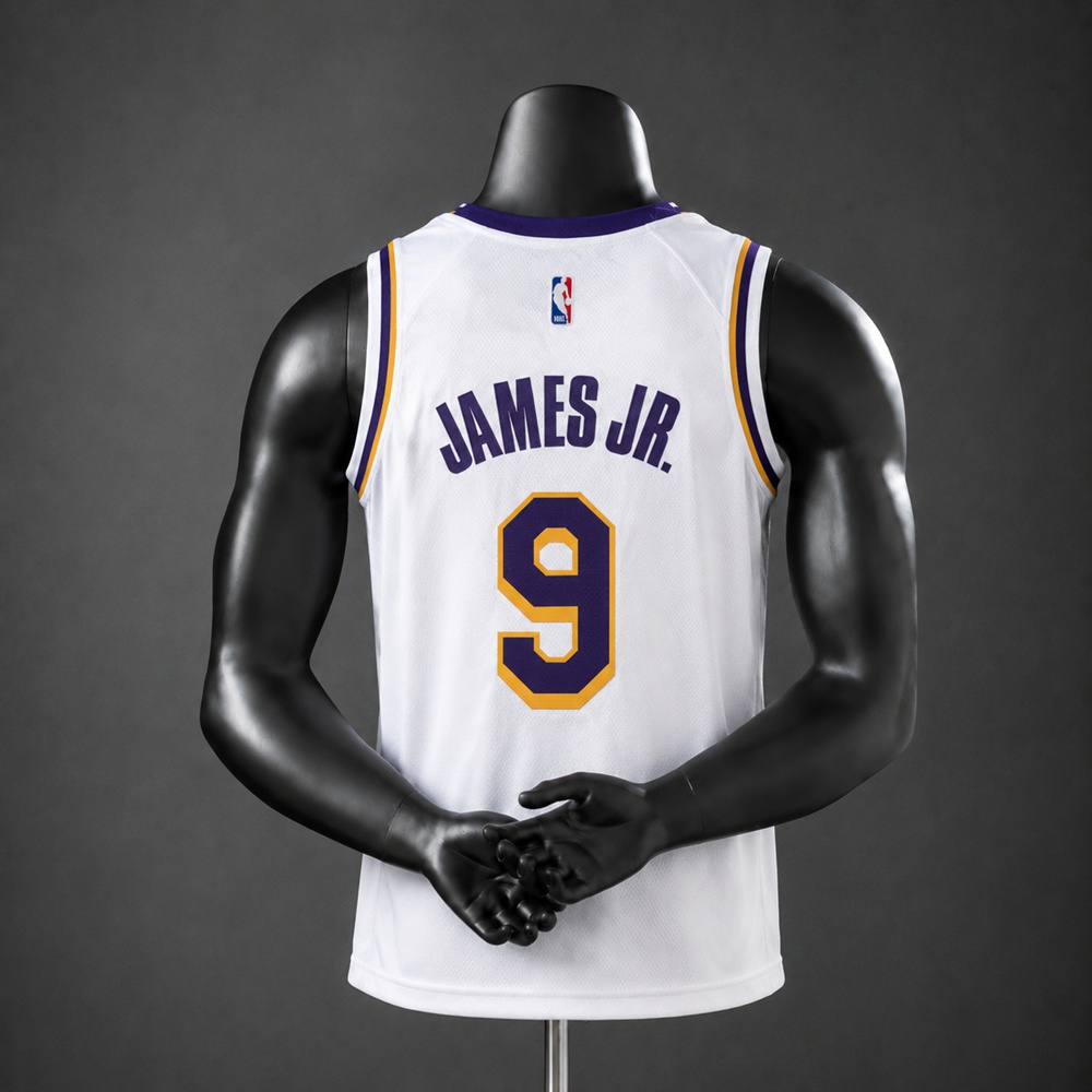 Los Angeles Lakers City Edition Rui Hachimura #9 NBA Jersey Embroidered Version Foto 2