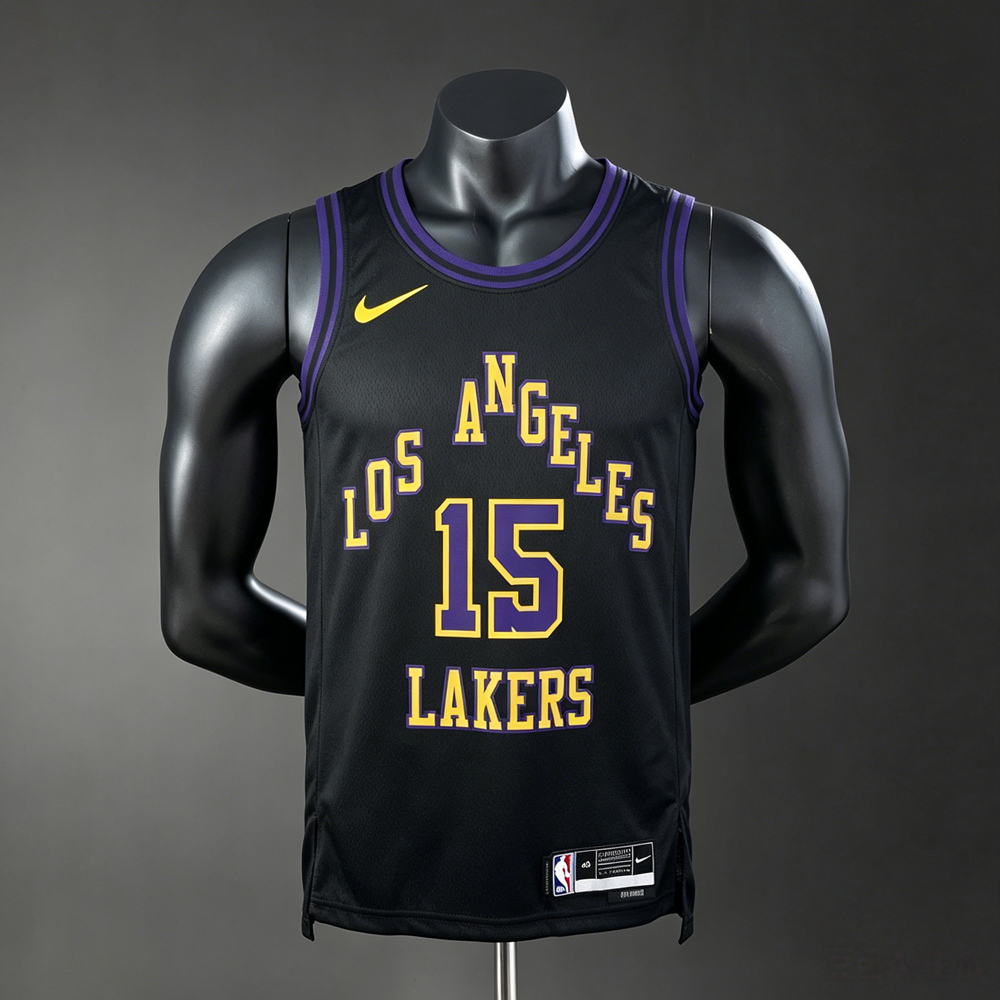 Los Angeles Lakers Classic Edition Reaves #15 NBA Jersey Silk Version