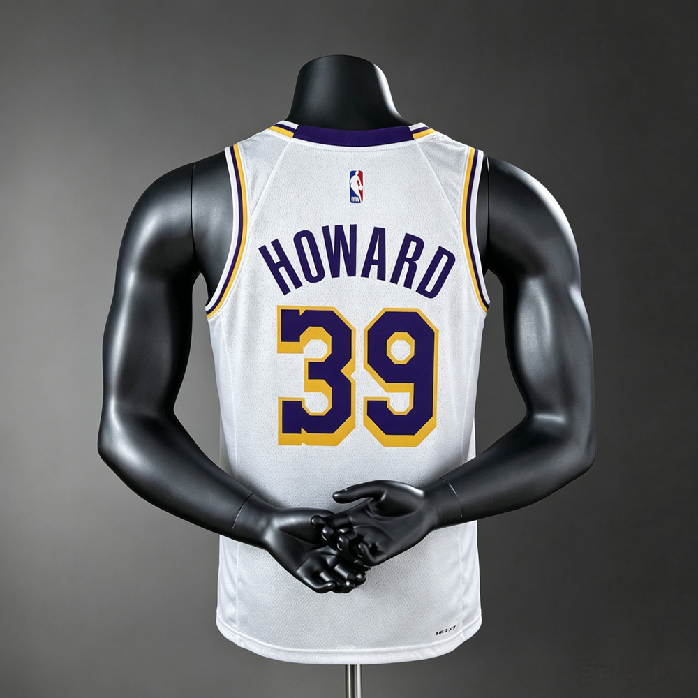 Los Angeles Lakers Classic Edition Howard #39 NBA Jersey Silk Version Foto 2