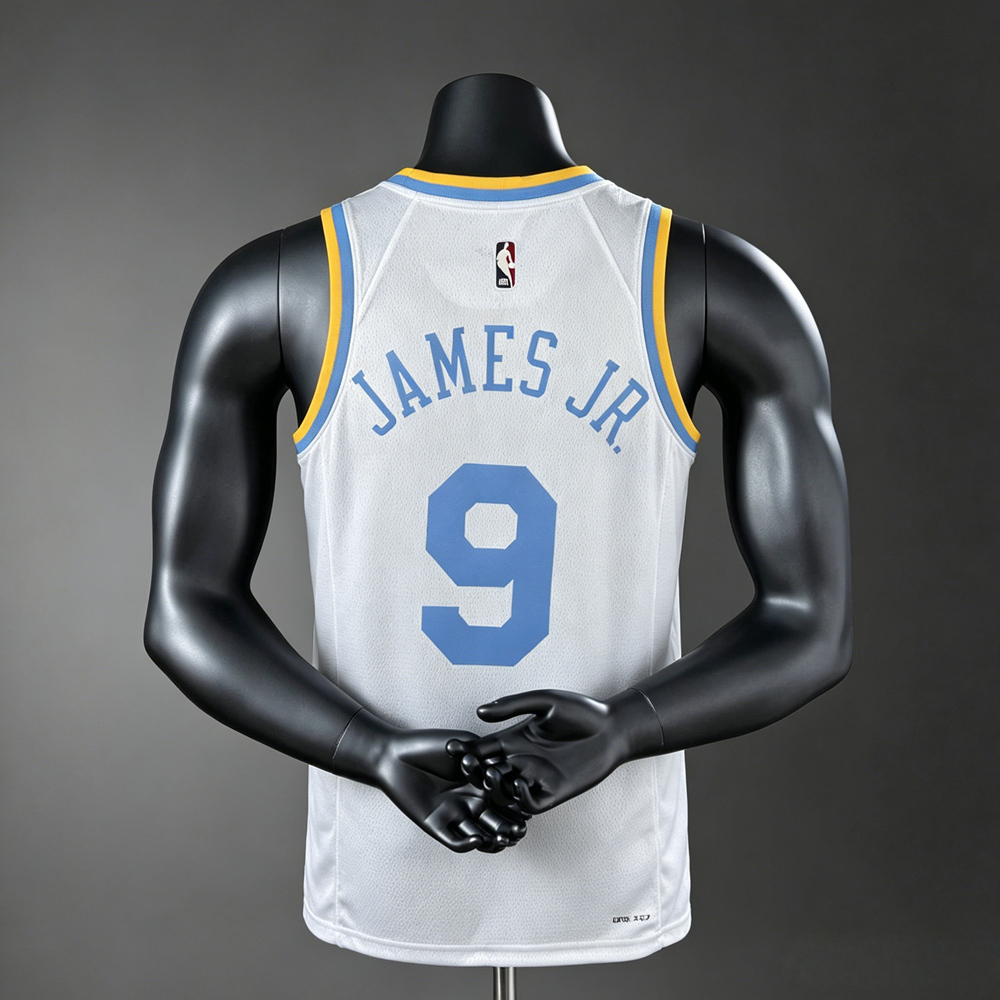 Los Angeles Lakers Classic Edition James Jr. #9 NBA Jersey Silk Version Foto 2