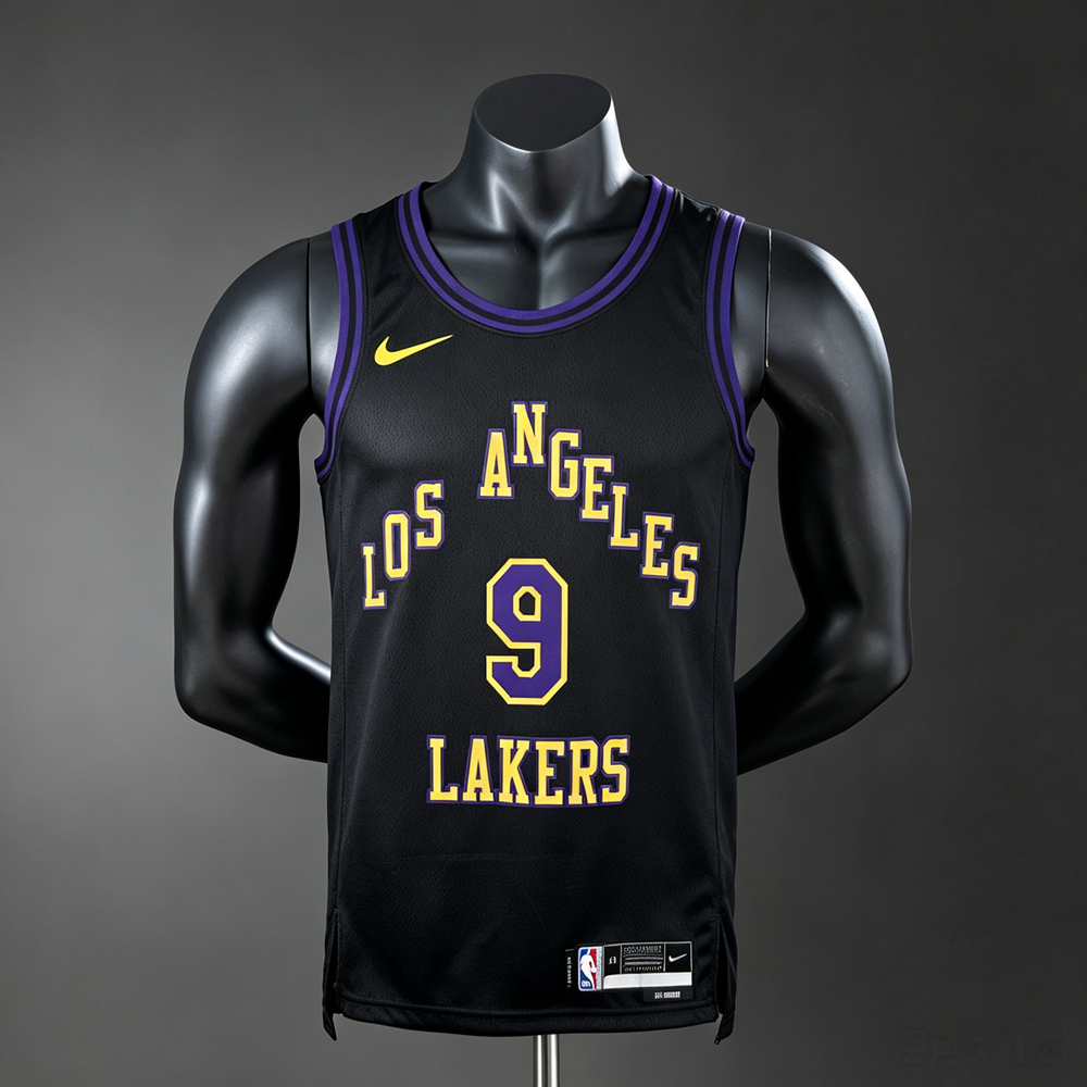 Los Angeles Lakers City Edition James Jr. #9 NBA Jersey Silk Version