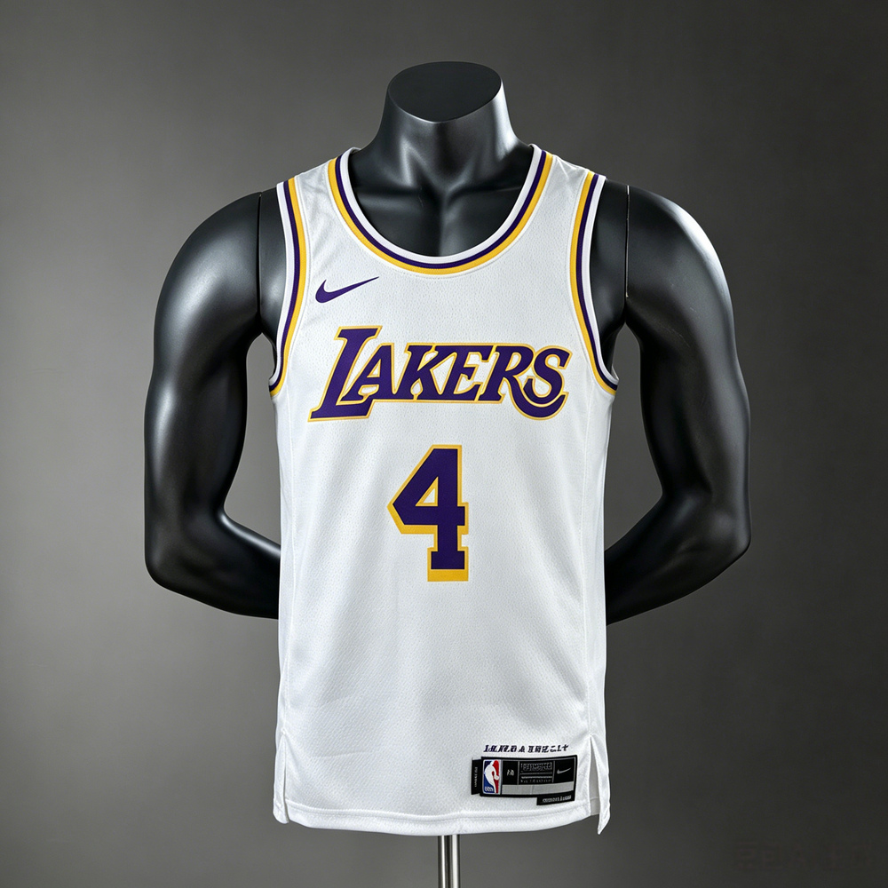Los Angeles Lakers Association Edition Knecht #4 NBA Jersey Silk Version