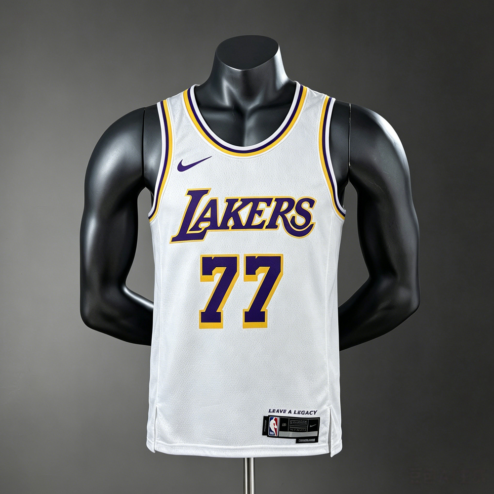 Los Angeles Lakers Association Edition Doncic #77 NBA Jersey Silk Version