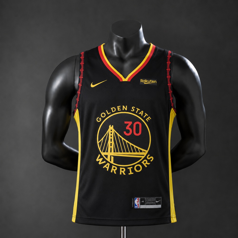 Golden State Warriors City Edition Curry #30 NBA Jersey Embroidered Version