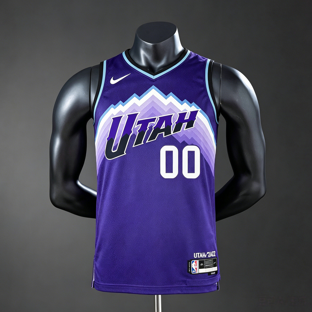 Utah Jazz City Edition Markkanen #00 NBA Jersey Silk Version