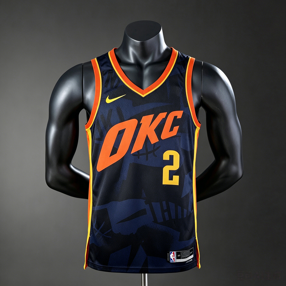 Oklahoma City Thunder City Edition Gilgeous-Alexander #2 NBA Jersey Silk Version