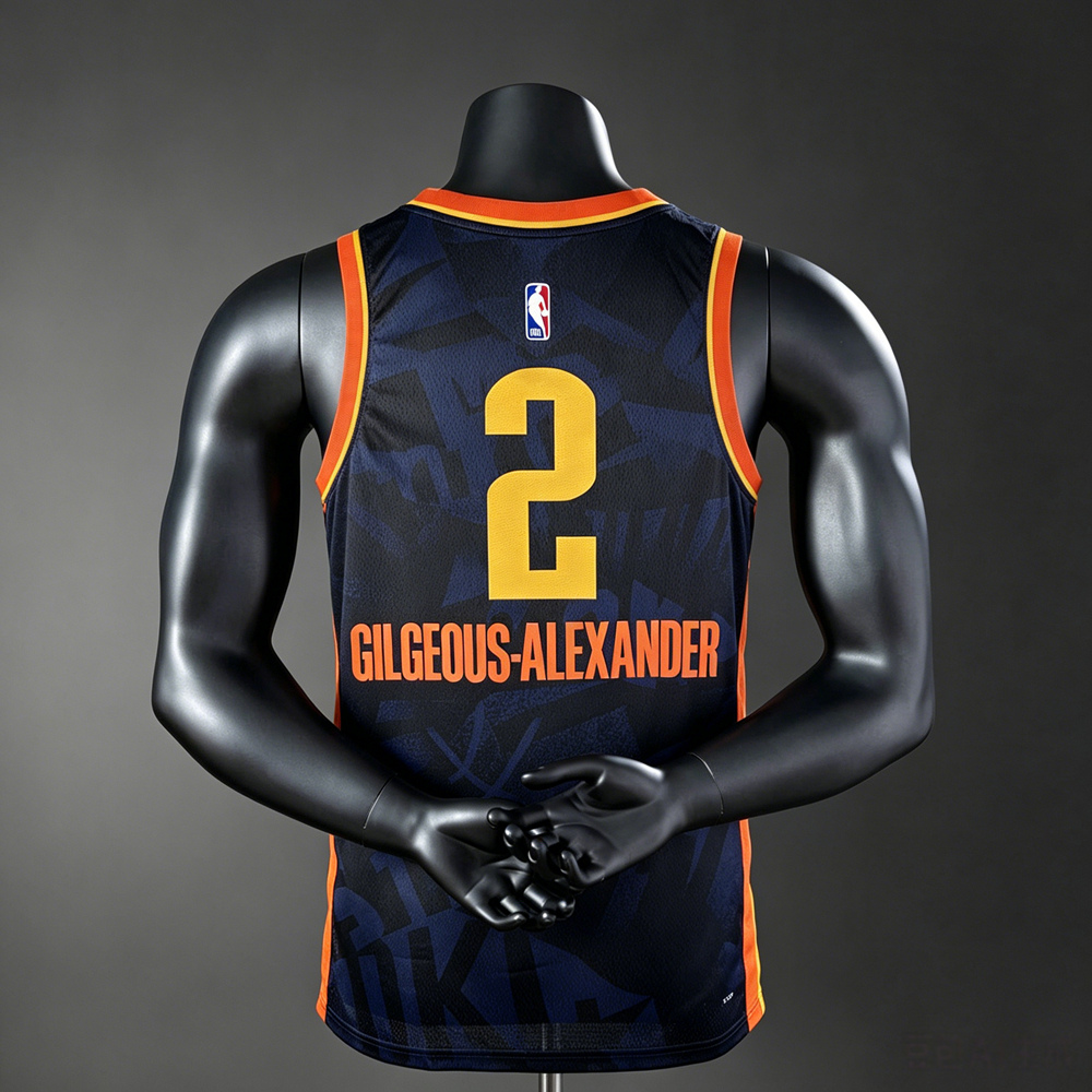 Oklahoma City Thunder City Edition Gilgeous-Alexander #2 NBA Jersey Silk Version Foto 2