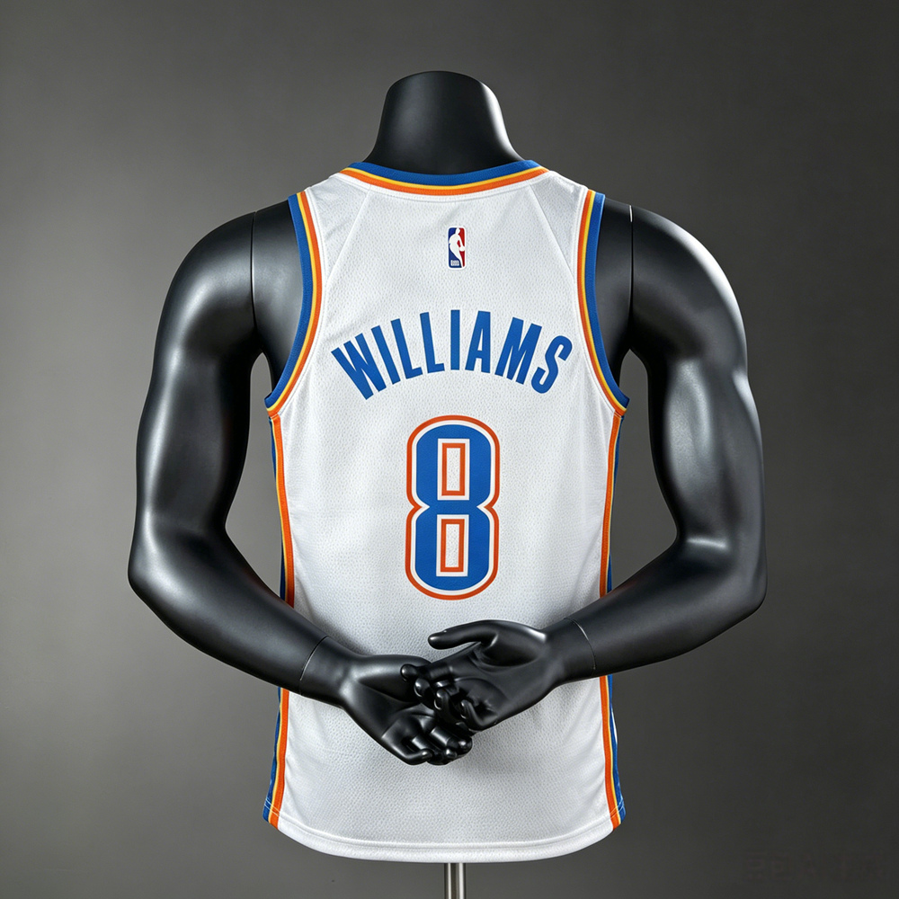 Oklahoma City Thunder City Edition Williams #8 NBA Jersey Silk Version Foto 2