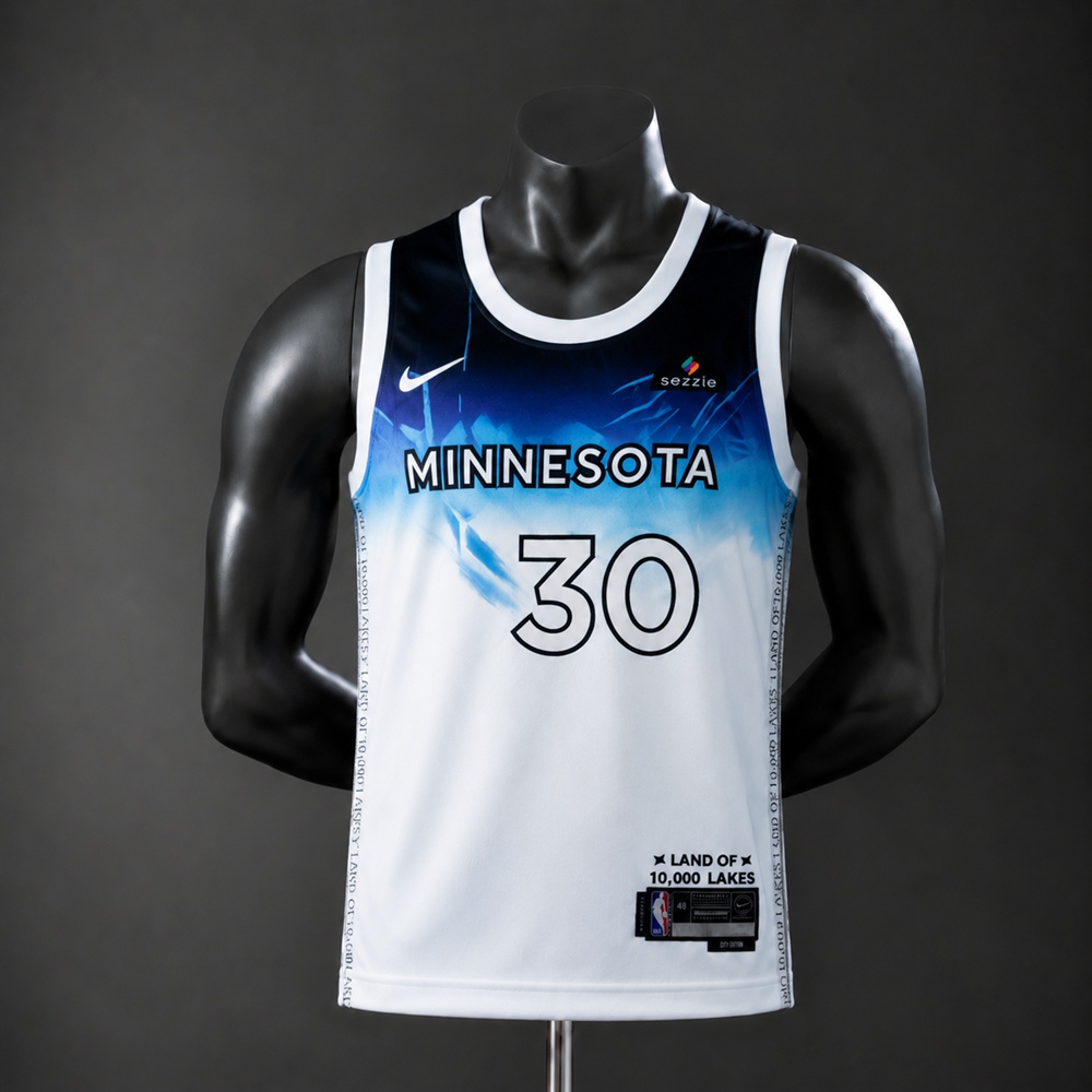 Minnesota Timberwolves City Edition Randle #30 NBA Jersey Embroidered Version
