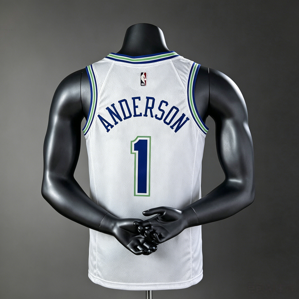 Minnesota Timberwolves City Edition Anderson #1 NBA Jersey Silk Version Foto 2