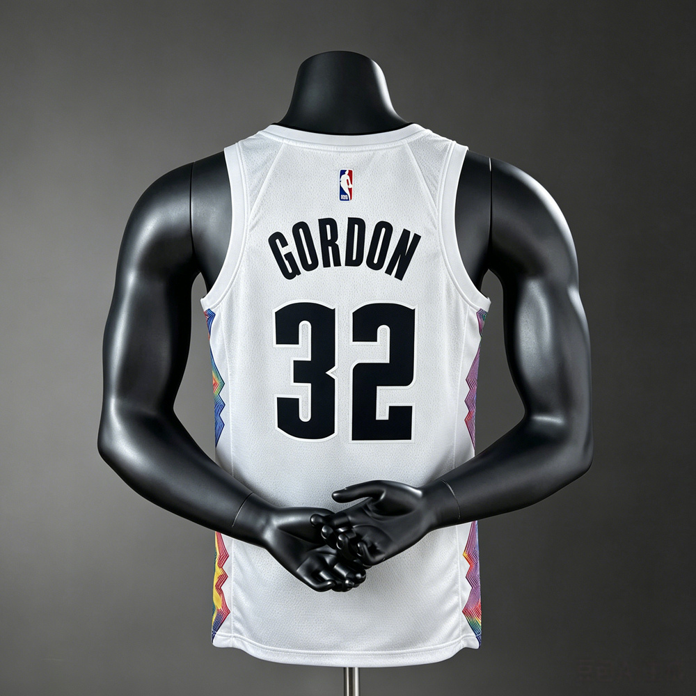 Denver Nuggets City Edition Gordon #32 NBA Jersey Silk Version Foto 2
