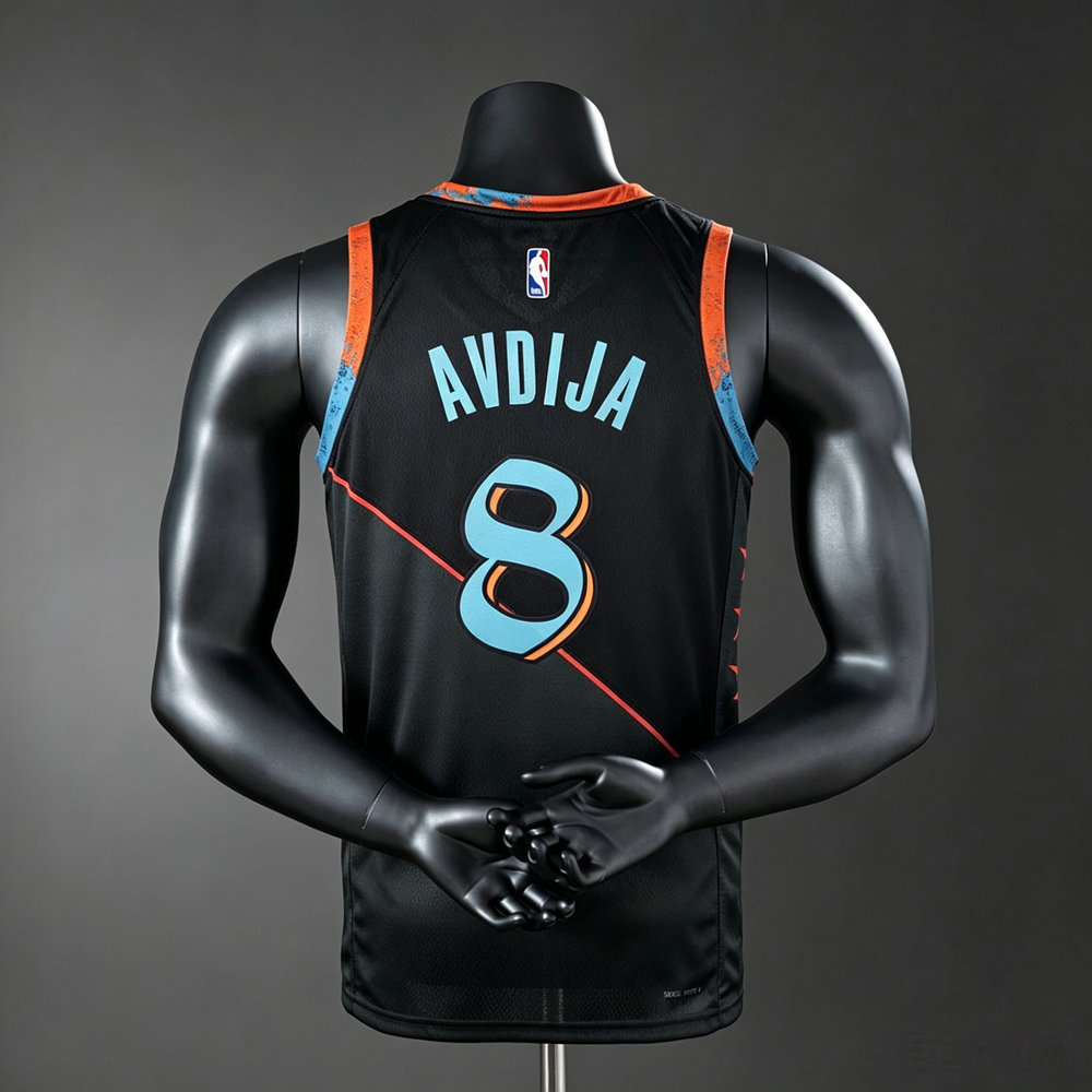 Washington Wizards City Edition Avdija #8 NBA Jersey Silk Version Foto 2