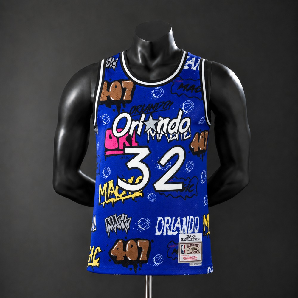 Orlando Magic Hardwood Classics Edition O'Neal #32 NBA Jersey Embroidered Version