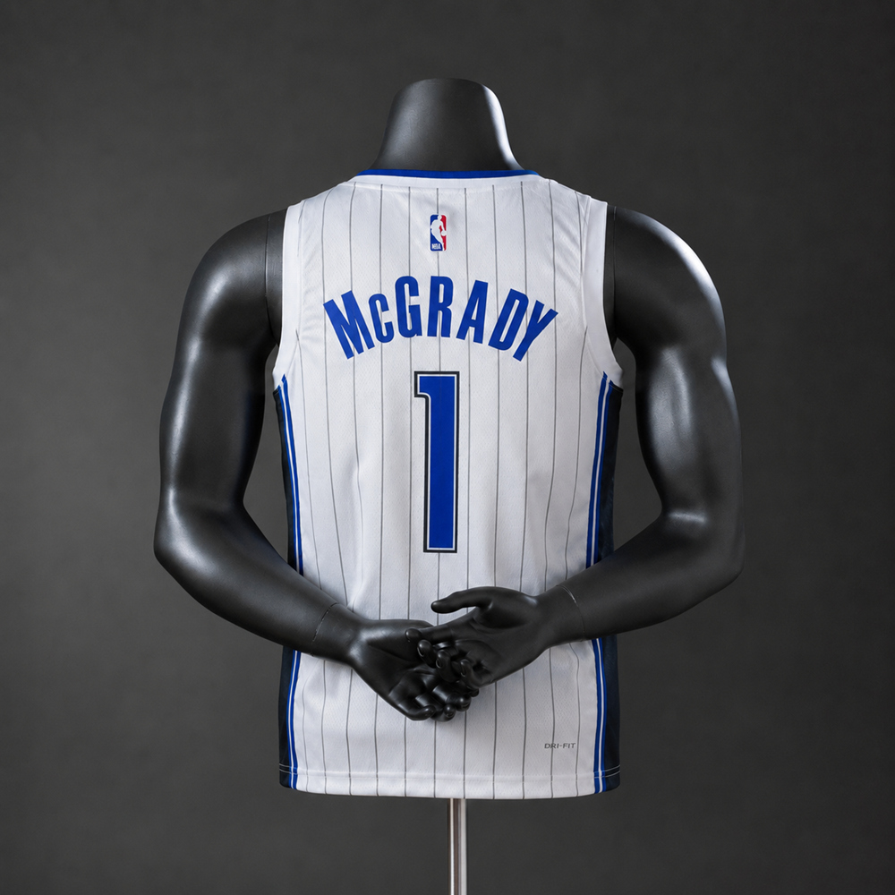 Orlando Magic Association Edition McGrady #1 NBA Jersey Silk Version Foto 2