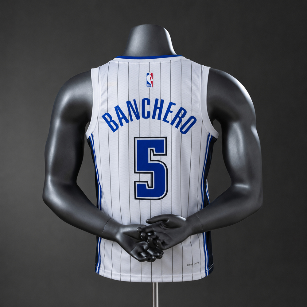 Orlando Magic Association Edition Banchero #5 NBA Jersey Silk Version Foto 2
