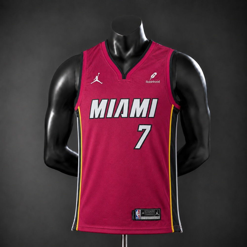 Miami Heat Statement Edition Giannis Antetokounmpo #7 NBA Jersey Embroidered Version