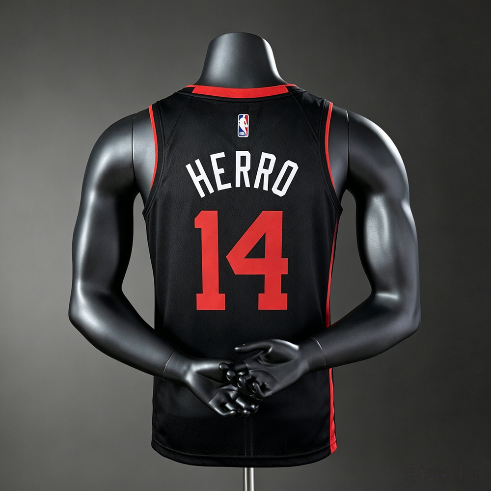 Miami Heat City Edition Herro #14 NBA Jersey Silk Version Foto 2