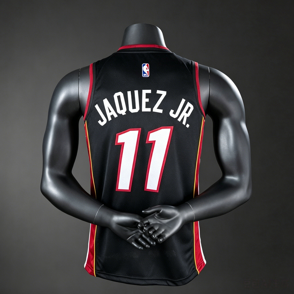 Miami Heat City Edition Jaquez Jr. #11 NBA Jersey Silk Version Foto 2