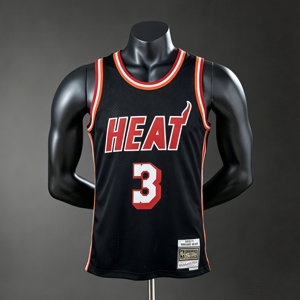 Miami Heat Classic Edition Wade #3 NBA Jersey Silk Version