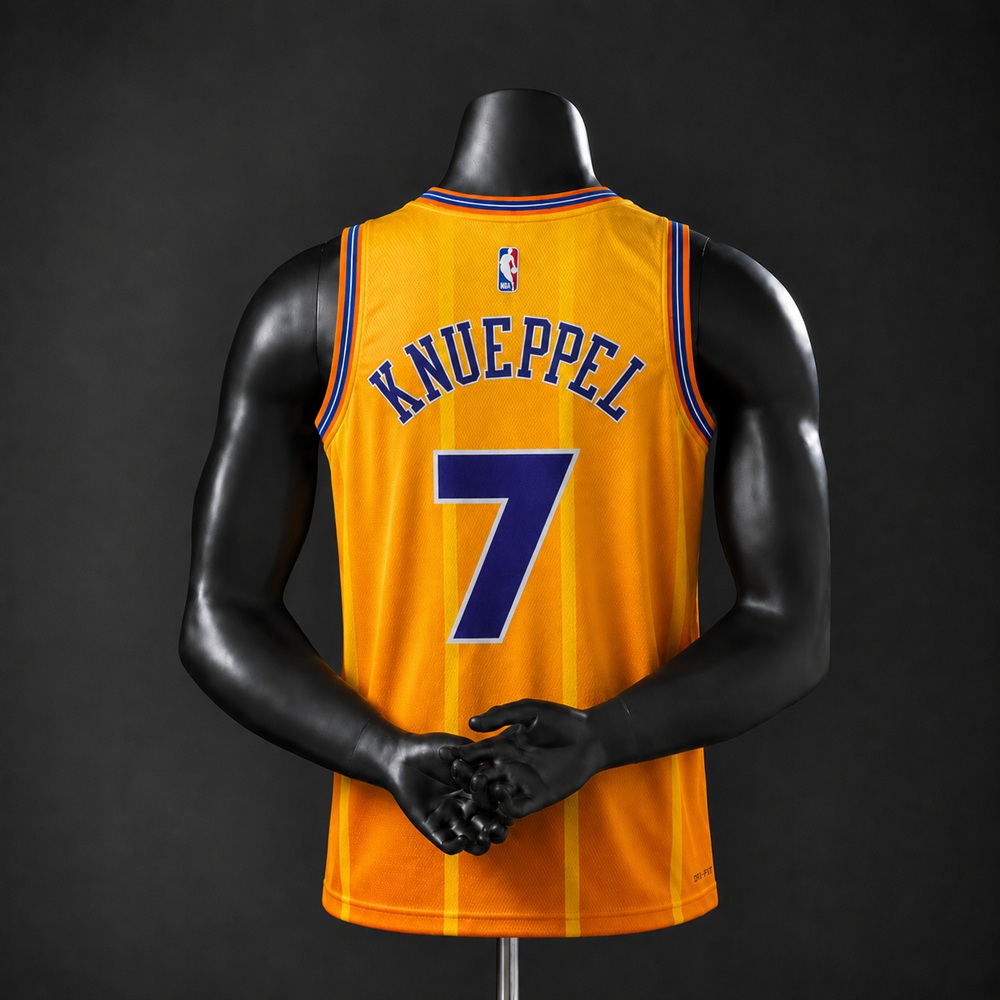 Charlotte Hornets City Edition Knueppel #7 NBA Jersey Silk Version Foto 2