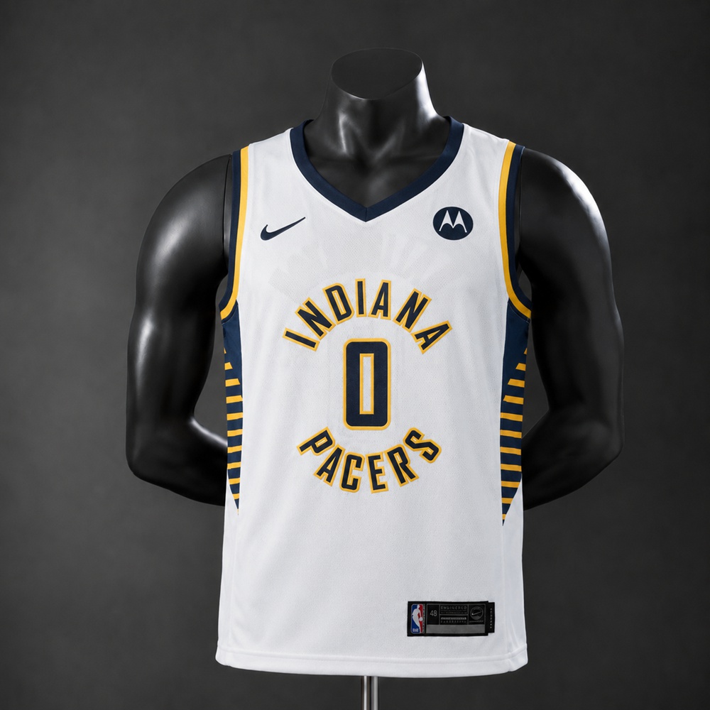 Indiana Pacers  City Edition Tyrese Haliburton #0 NBA Jersey Embroidered Version